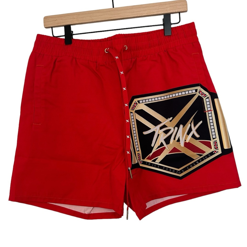 TrinX '' Men’s Fashion Champion Shorts (Red) NWOT Size‎ M